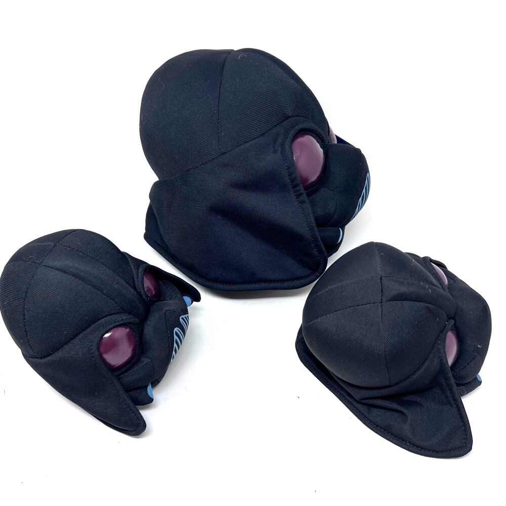 Angry Birds Star Wars Darth Vader Pig LOT of‎ 3 Black Plush Set 5" 8" no sound - Picture 3 of 8